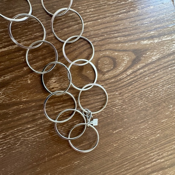 Banana Republic  Silver Circle Link necklace - Picture 2 of 3